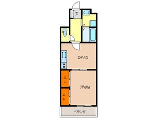 コスタレイ神戸三宮の物件間取画像